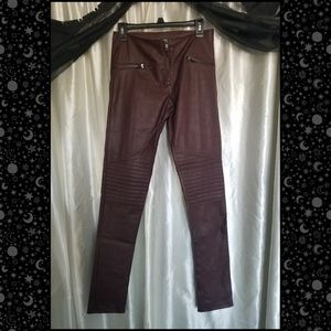 Divided Pants - Moto Style PVC/ Faux Leather Pants Divided Pants - Moto Style PVC/ Faux Leather Pants